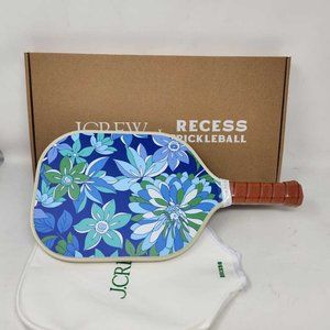 New J Crew x Recess limited eiditon pickleball paddle in Nautical Blue floral